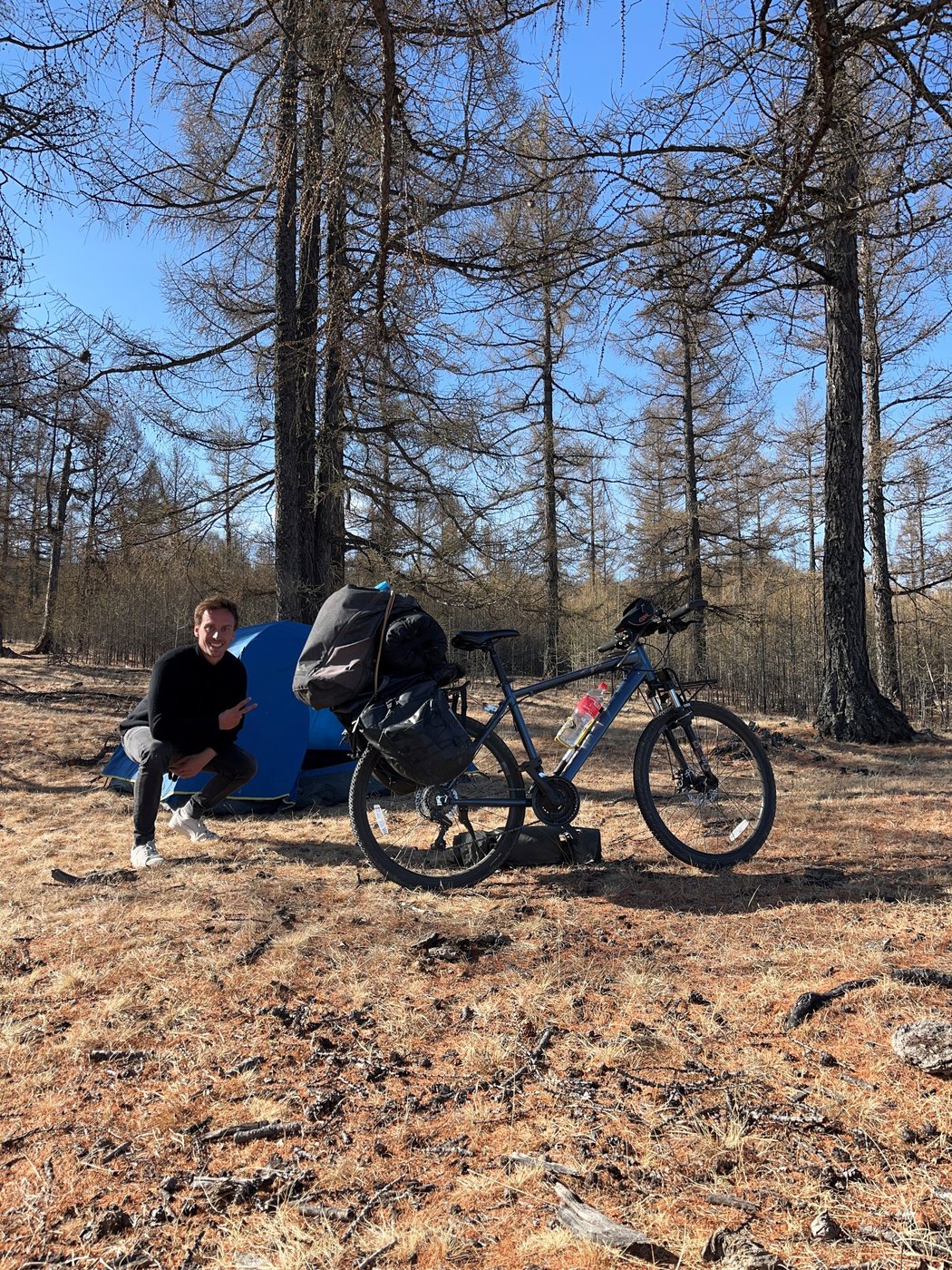 Später unterwegs, mit Zelt und Rad auf Tour